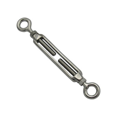 SecureFix Direct Eye Eye Turnbuckle Stainless Steel M12 (18mm Eyes Open Body Straining Screw Rigging Tensioner) from B&Q