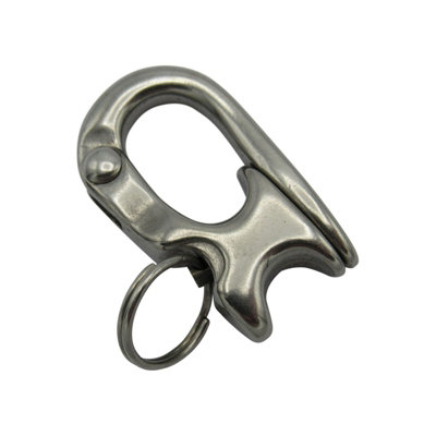 SecureFix Direct Rope Sheet Snap Shackle Stainless Steel 66mm (Kayak Sailing Boat Marine) from B&Q