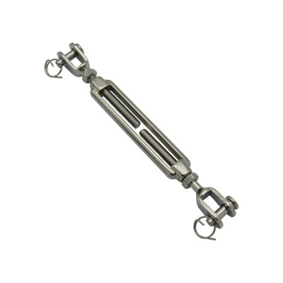 SecureFix Direct Jaw Jaw Turnbuckle Stainless Steel M10  (Open Body Wire Rope Rigging Screw) from B&Q