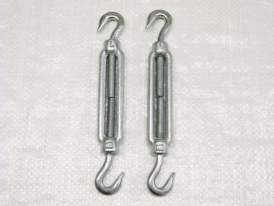 SecureFix Direct Galvanised Forged Straining Screw Hook Hook M22 X2 (Caravan Turnbuckle Open Body) from B&Q