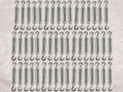 SecureFix Direct Galvanised Forged Straining Screw Hook Hook M22 X50 (Caravan Turnbuckle Open Body) from B&Q