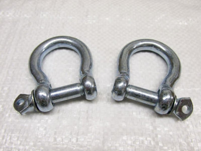 SecureFix Direct Bow Shackle Screw Pin Galvanised 11mm X2 (Commercial Chain Connector Caravan Tether) from B&Q