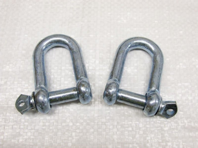 SecureFix Direct Dee Shackle Screw Pin Galvanised 10mm X2 (Commercial Chain Connector Caravan Tether) from B&Q