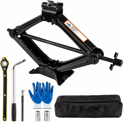 Portable Car Jack Kit2 Ton (4409 Lbs) Scissor For Upgrade Emergency Spare Tire Changing Repair With Lug WrenchUniversal from B&Q