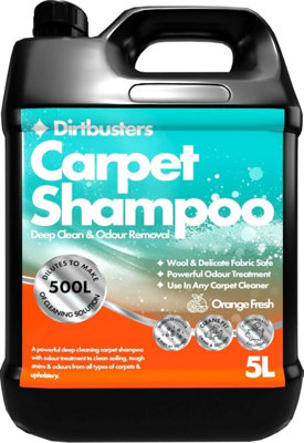Dirtbusters Clean & Deodorise Carpet Cleaner Shampoo3-In-1Orange Fresh (5L) from B&Q