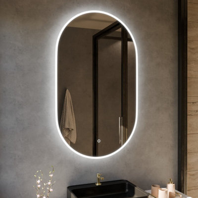 Harper & Harlow 1000X600 Pill Backlit Led Illuminated Bathroom Mirror from B&Q