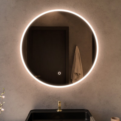 Harper & Harlow 600X600 Aquila Led Illuminated Round Bathroom Mirror from B&Q