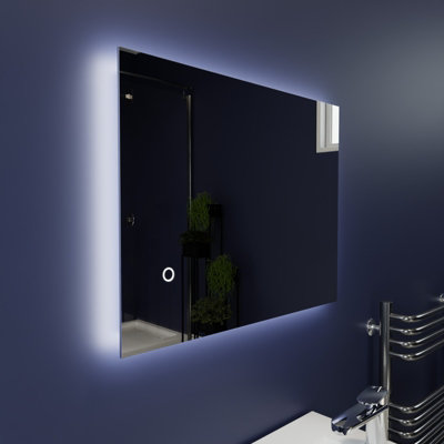 B&Q White Harper & Harlow 390X500 Auriga Led Illuminated Bathroom Mirror Small