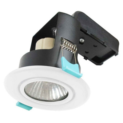 Bright Source Tilt Ip20 Gu10 DownlightWhite (Gu10 Lamp Incl) from B&Q