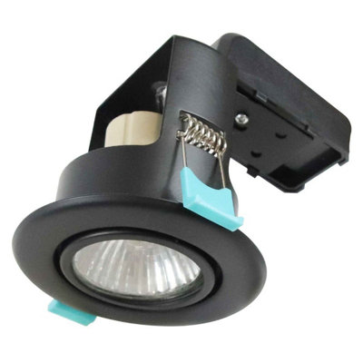 Bright Source Tilt Ip20 Gu10 DownlightBlack (Gu10 Lamp Incl) from B&Q