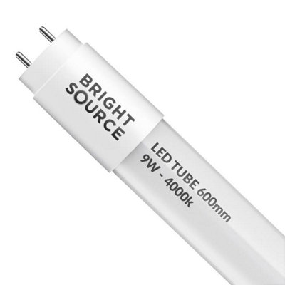 Bright Source 2Ft 9W T8 Led Mains Operated Tube 4000KCool White from B&Q