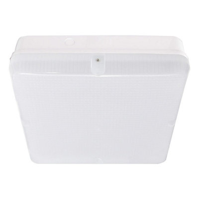 Bright Source 9W/14W/18W Square White Led BulkheadCctCorridor Function from B&Q