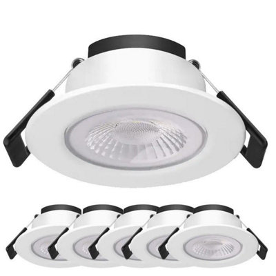 B&Q -  Core 8W 4000K Led Dimmable DownlightCool White6 Pack