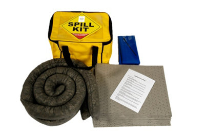 Serpro spill management 34 Litre General Purpose Spill Kit In A Cube Carry Bag from B&Q