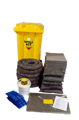 Serpro spill management 248 Litre General Purpose/maintenance Spill Kit In Wheeled Bin from B&Q