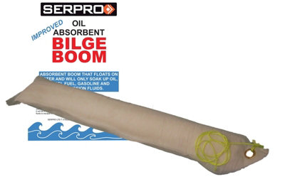 Serpro spill management 1 X Marine Oil And Fuel Absorbent Bilge Boom  For  BoatBilge Socks from B&Q