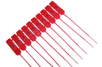 Serpro spill management 10 X Red Luggagelock Tamper Proof Security Tag With Unique Twin Serial Number Receipt Tag. BriefcasesTravelSecurityMessenger from B&Q