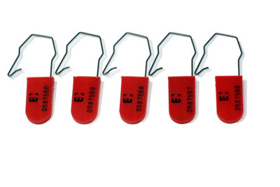 Serpro spill management 100 X Padlock Security SealsAnti-Tamper Key Seals And Security Key TagsHigh Visibility Tamper-Evident Locking Tags from B&Q