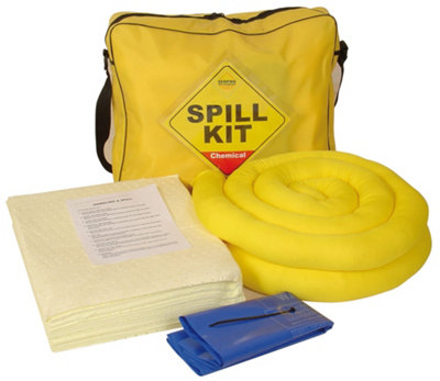 Serpro spill management 50 Litre Chemical/universal Spill Kit In A Shoulder Bag from B&Q