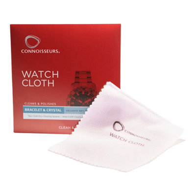  - Connoisseurs 2 Ply Watch Polishing Cloth5"x6" Dual Layer Jewelry Cleaning Cloth For WatchesRestores ShineRemoves Dirt