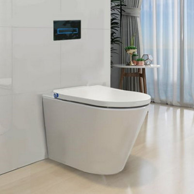 Floor Standing Back To Wall Japanese Style Bidet Toilet from B&Q