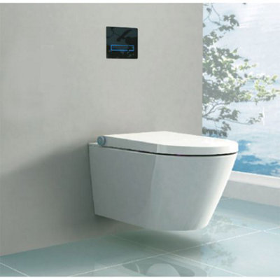 Japanese Style Wall Hung Smart Toilet Bidet from B&Q