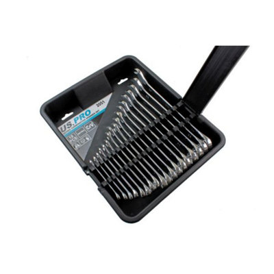 Us Pro 18Pc Metric Combination Spanner Wrench Set 6mm To 24mm 2051 from B&Q
