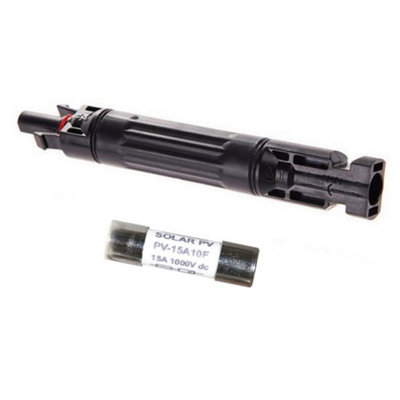 Lowenergie Solar Panel Wiring Fuse Holder With 30A Fuse from B&Q