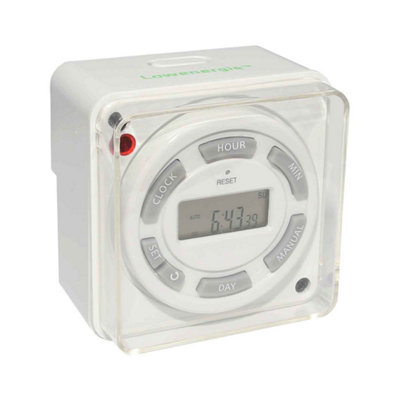 Lowenergie 12V Dc Digital 7 Day Programmable Timer Switch 16A from B&Q