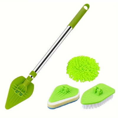 Dyzi Green Multifunctional Bathroom Mop & Tile Cleaner Kit With Extendable Pole from B&Q