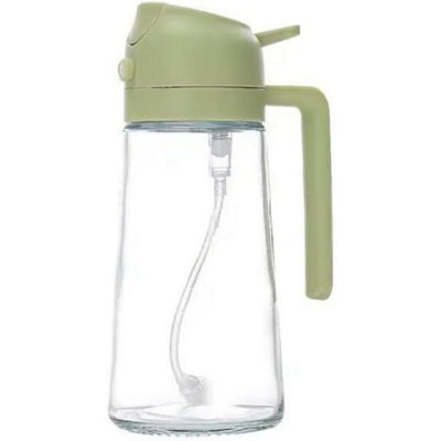 B&Q -  470Ml Portable Oil Sprayer And Pourer Bottle Green