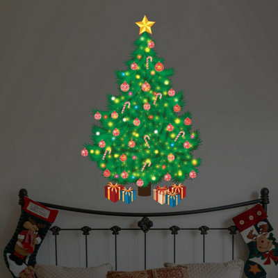 Walplus Christmas Tree With Glow In Dark Stars Wall Stickers Home Decorations from B&Q