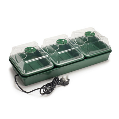 Earlygrow Heated 3-Bay Windowsill Propagator from B&Q