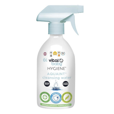 Vital Baby Aquaint Cleansing Water 500 Ml Hypoallergenic & Antibacterial Safe For All AgesGentle On Skin-Free100% Natural from B&Q