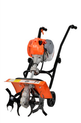 B&Q -  52Cc Petrol Garden Tiller Cultivator Rotovator With Powerful Efficient Air Cooled 2 Stroke Engine