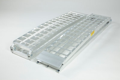 The Ramp People Pair Of Loading Ramps 2380mm X 280mm X 540Kg Capacity Aluminium Atv Ramps Ride On Mower Quad Bike from B&Q