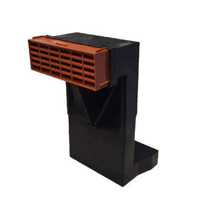 Telescopic Adjustable Underfloor Cavity Wall Vent With Terracotta Airbrick from B&Q