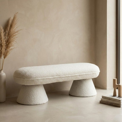 Garden Greatness Edouard Boucle Loop Bench Wood from B&Q