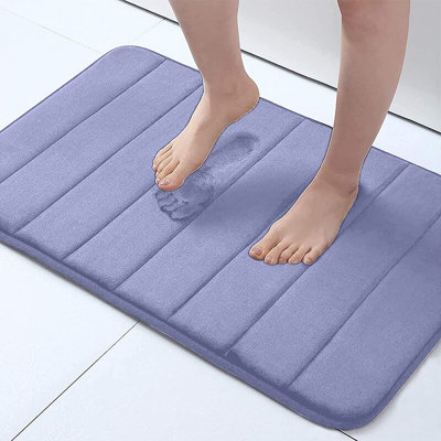  - Luxurious Lavender Memory Foam Bath Mat 40X60CmNon-Slip & Super Absorbent