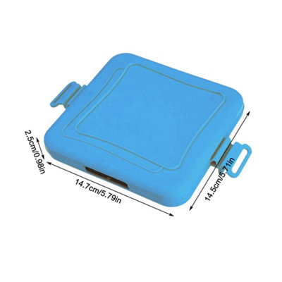 Blue Toasted Sandwich Maker Machine Microwavable Waffle Maker Microwave Oven Toastie from B&Q