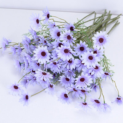  - Artificial Silk Lavender Daisy Flower Bouquet For HomeWedding & Outdoor Decor