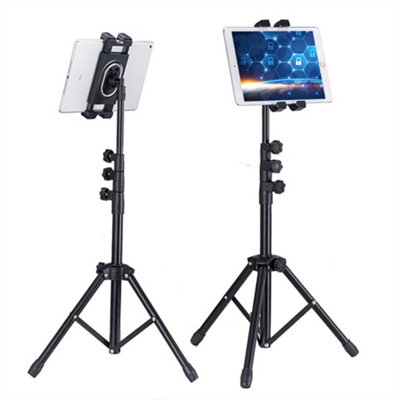 Heavy Duty Universal Floor Tablet Tripod Stand Adjust Ipad Pro 4.7-12.9" Meeting from B&Q