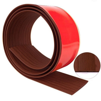  - 1M Red Oak Wood Effect Self-Adhesive Floor Transition Strip40mm Pvc Flooring Divider & Threshold Trim