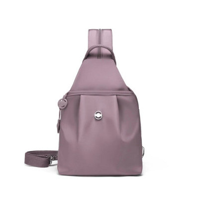  - Women's Versatile Pink Waterproof Multi-Pocket Backpack Shoulder Bag Handbag