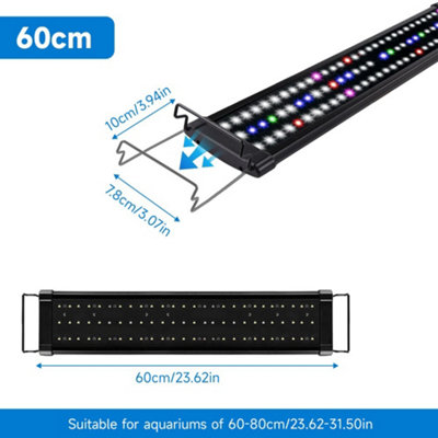 60 To 80Cm New Aquarium Fish Tank Led Light Over Head Full Spectrum Plant Lighting Lamp Uk from B&Q