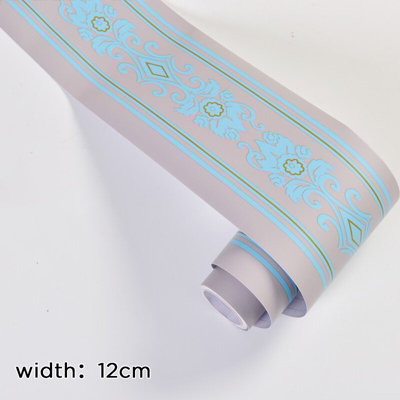  - 10M Self Adhesive Wall Border Trim Pvc Wallpaper Sticker 12Cm Decorative Strip