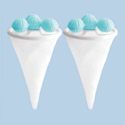 2Pcs Floating Lint Catcher Mesh Bag For Washing Machine Pet Hair Filter Laundry from B&Q