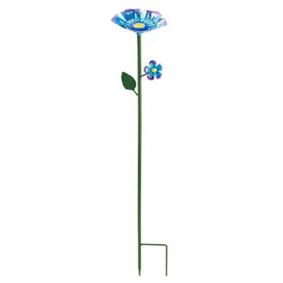 Metal Bee Watering Station With Stake Garden Butterfly Bath Bowl Water Feeder from B&Q