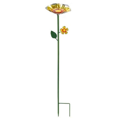 Metal Bee Watering Station With Stake Garden Butterfly Bath Bowl Water Feeder from B&Q