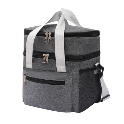 Thermal Insulated Lunch Bag & CoolerGrey11LLeakproofMulti-Compartment